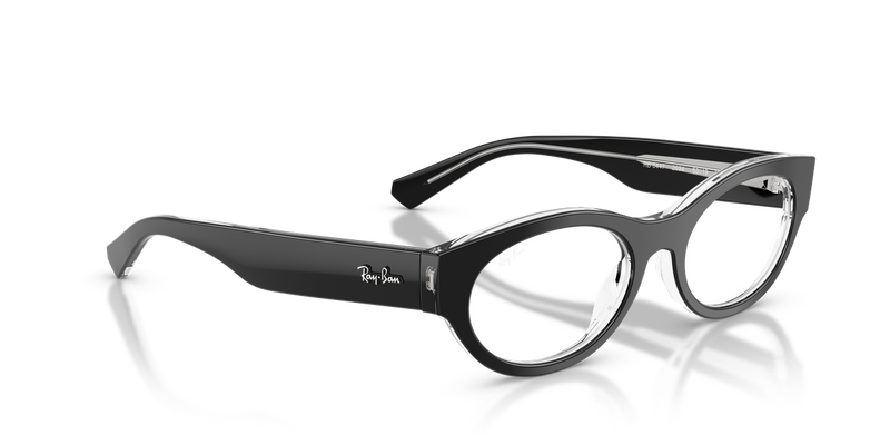 Ray-Ban RX5447 in Black On Transparent - Alternate View