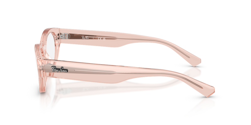 Ray-Ban RX5447 in Transparent Pink - Alternate View