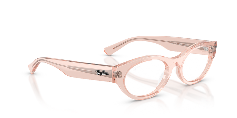 Ray-Ban RX5447 in Transparent Pink - Alternate View