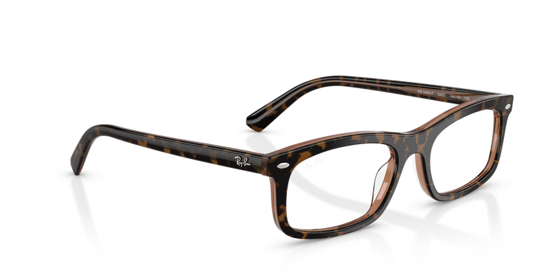 Ray-Ban RX5450F in Havana Brown / Clear (8484) - Alternate View