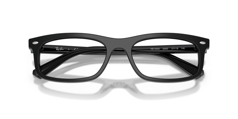 Ray-Ban RX5450 in Black / Clear (2000) - Side View