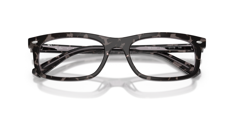 Ray-Ban RX5450 in Havana Grey / Clear (8483) - Alternate View