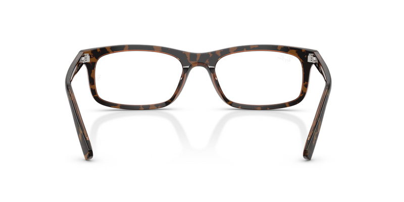 Ray-Ban RX5450 in Havana Brown / Clear (8484) - Alternate View