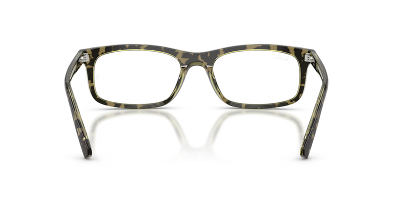 Ray-Ban RX5450 in Havana Green / Clear (8485) - Alternate View