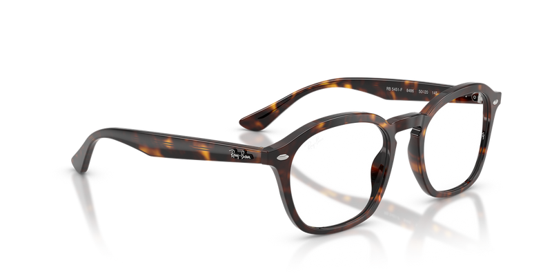 Ray-Ban RX5451F in Havana / Clear (2012) - Alternate View