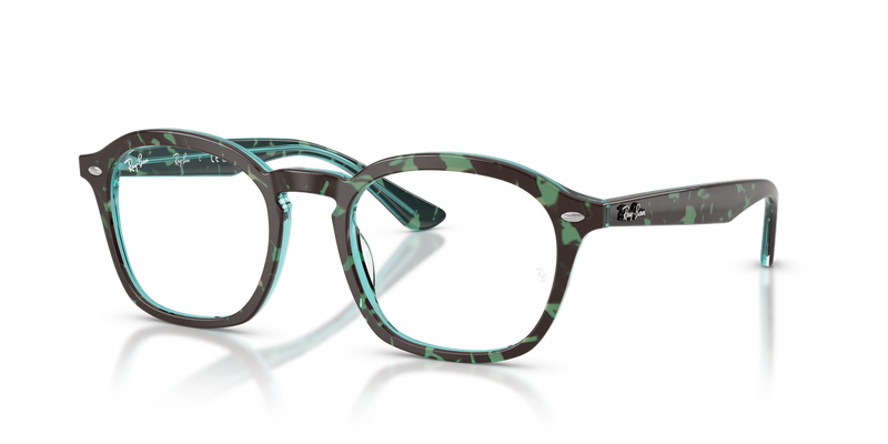 Ray-Ban RX5451 in Havana & Blue - Alternate View