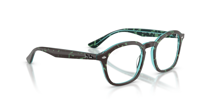 Ray-Ban RX5451 in Havana & Blue - Alternate View