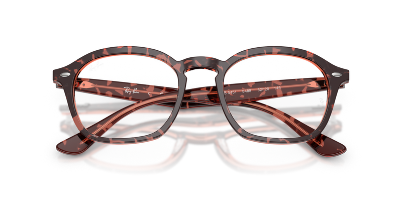 Ray-Ban RX5451 in Havana & Red - Alternate View
