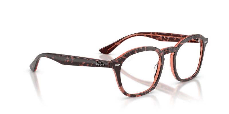 Ray-Ban RX5451 in Havana & Red - Alternate View