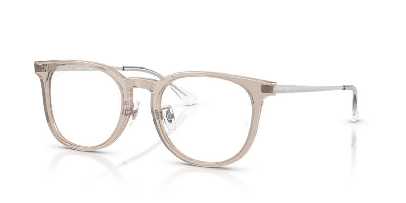 Ray-Ban RX5453D in Light Transparent Brown / Clear (8449) - Alternate View