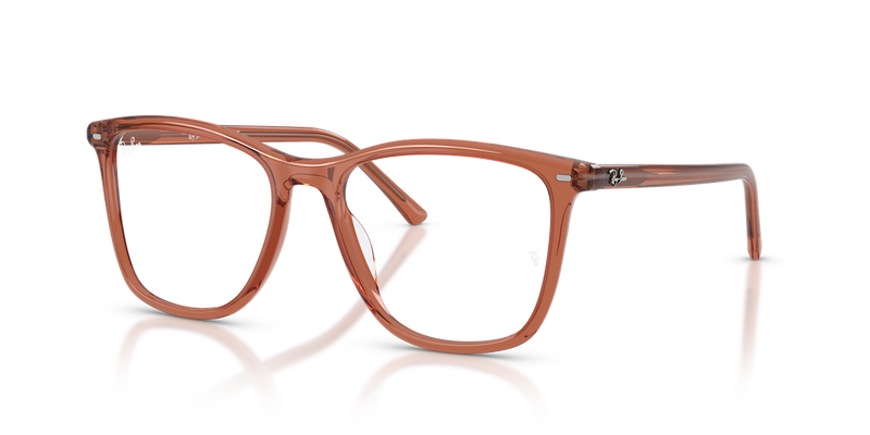 Ray-Ban RX5455F in Transparent Brown - Alternate View