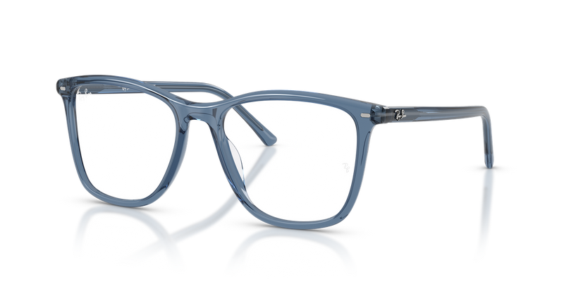 Ray-Ban RX5455 in Transparent Blue - Alternate View