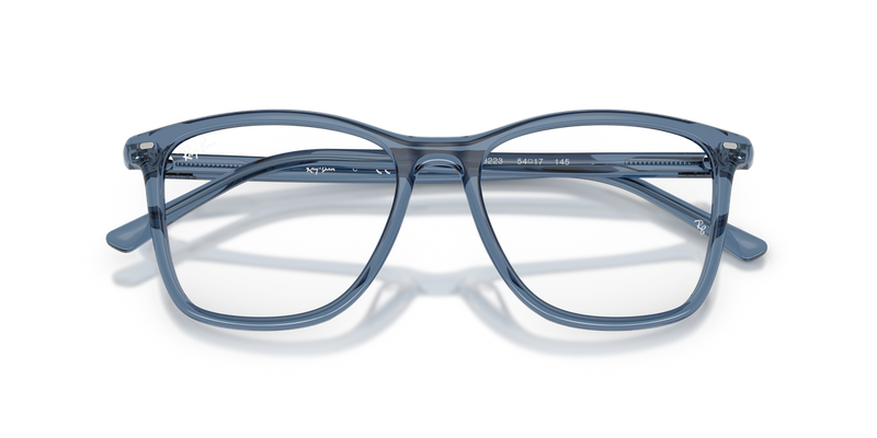 Ray-Ban RX5455 in Transparent Blue - Alternate View