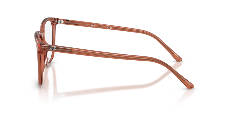 Ray-Ban RX5455 in Transparent Brown - Alternate View