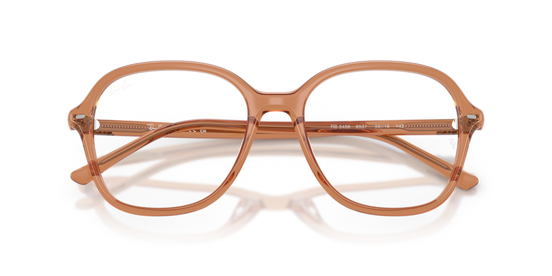 Ray-Ban RX5456 in Transparent Brown - Alternate View