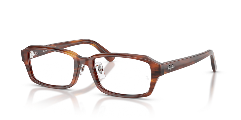 Ray-Ban RX5458D in Striped Havana - Alternate View
