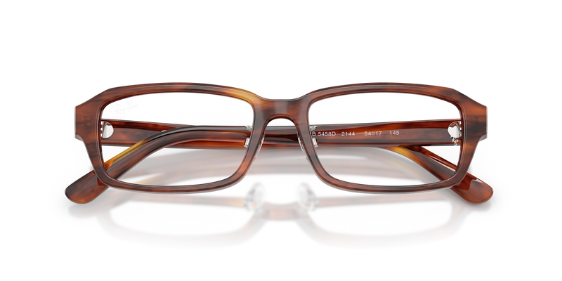 Ray-Ban RX5458D in Striped Havana - Alternate View