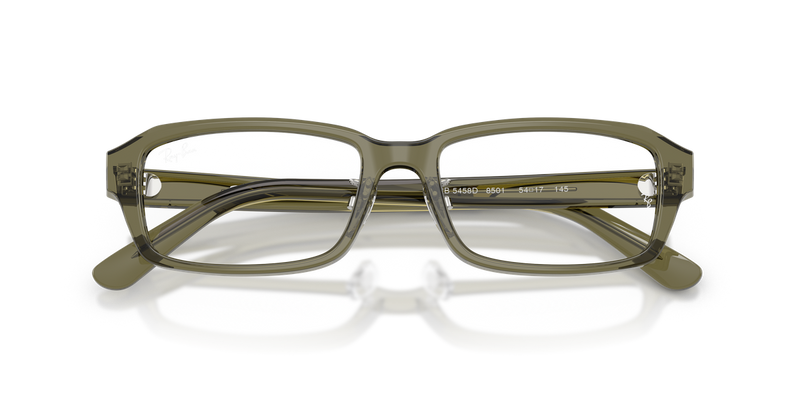 Ray-Ban RX5458D in Transparent Green - Alternate View