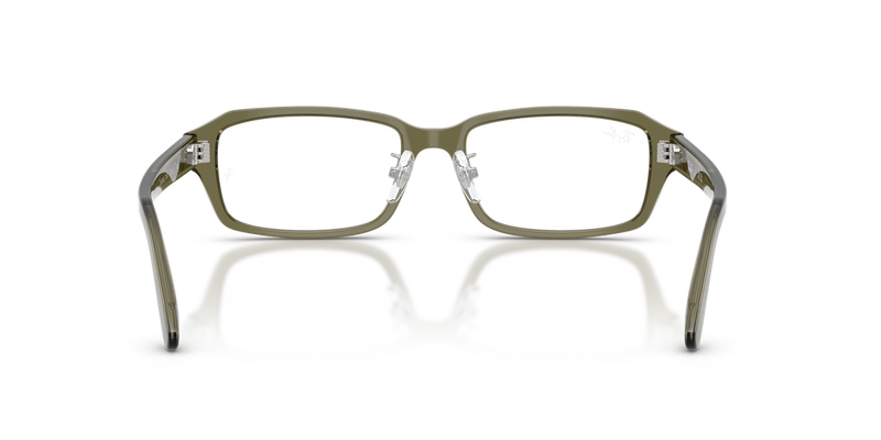 Ray-Ban RX5458D in Transparent Green - Alternate View