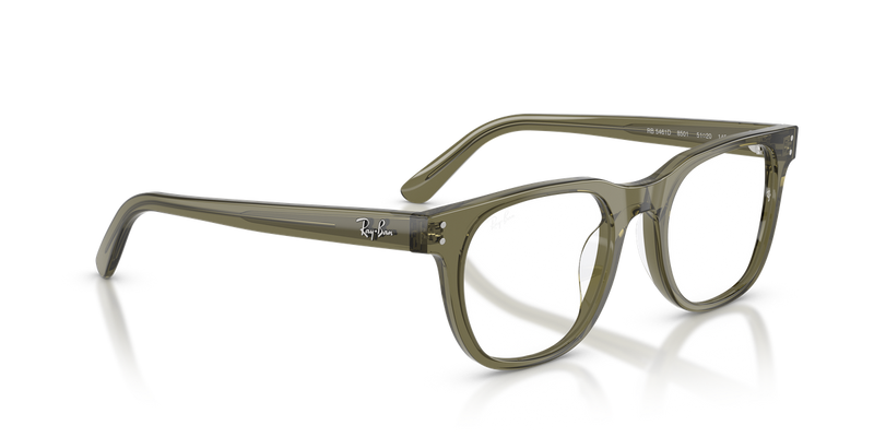 Ray-Ban RX5461D in Transparent Green - Alternate View