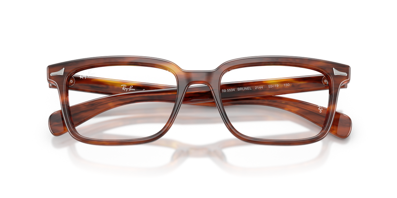 Ray-Ban BRUNEL in Striped Havana - Alternate View