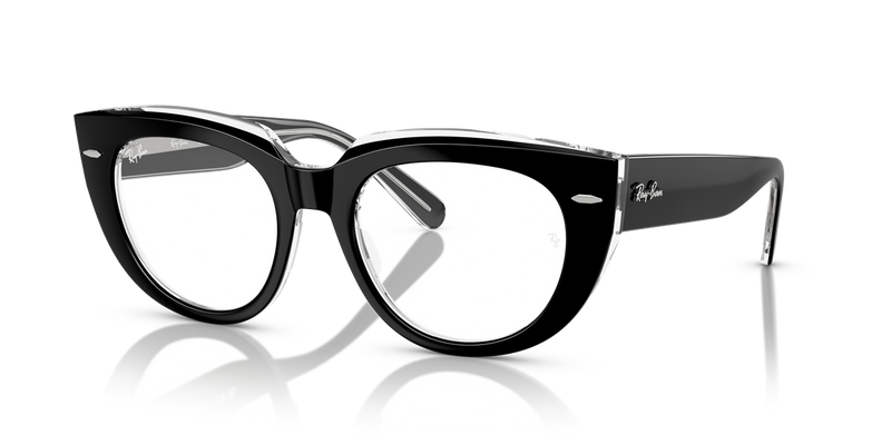 Ray-Ban DOREEN in Black On Transparent / Clear (2034) - Front View