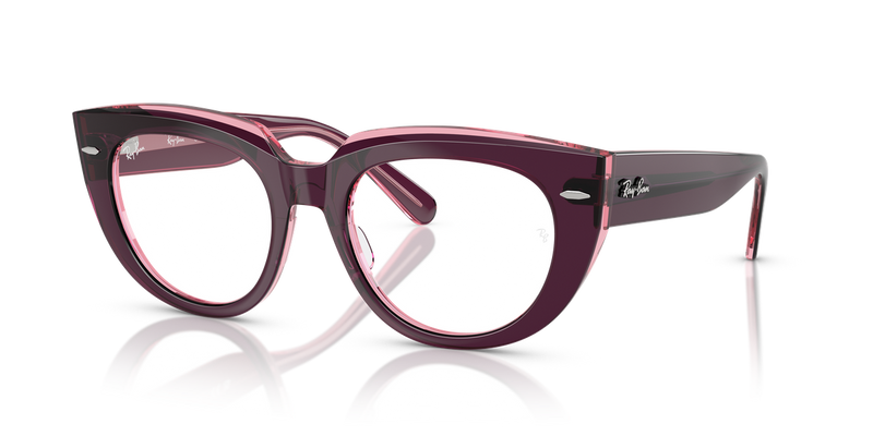 Ray-Ban DOREEN in Violet On Transparent Pink / Clear (8364) - Alternate View