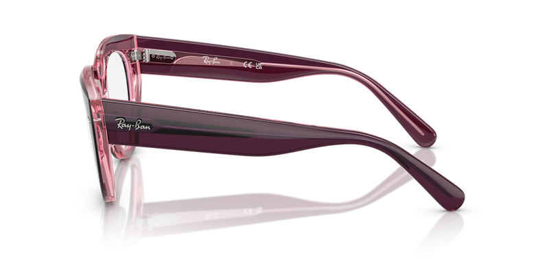 Ray-Ban DOREEN in Violet On Transparent Pink / Clear (8364) - Alternate View