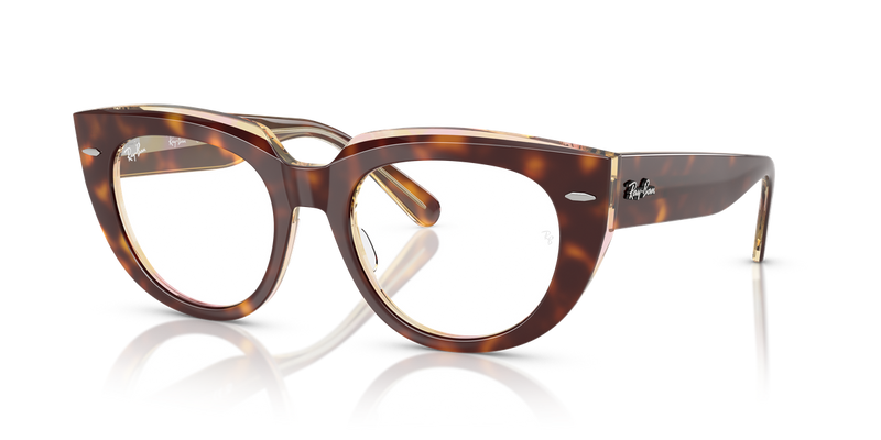 Ray-Ban DOREEN in Light Havana On Multicolor / Clear (8402) - Alternate View