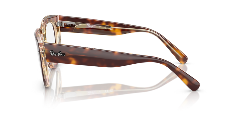 Ray-Ban DOREEN in Light Havana On Multicolor / Clear (8402) - Alternate View