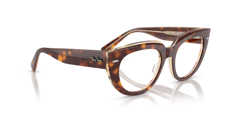 Ray-Ban DOREEN in Light Havana On Multicolor / Clear (8402) - Alternate View