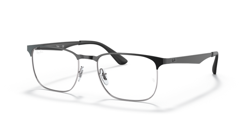 Ray-Ban RX6363 in Black On Silver - Alternate View