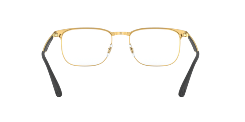 Ray-Ban RX6363 in Black On Gold - Back View