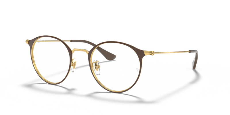 Ray-Ban RX6378F in Brown On Gold - Alternate View
