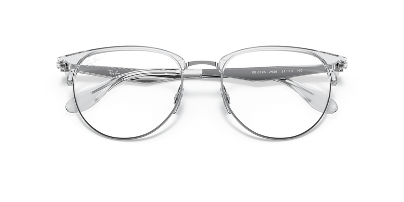 Ray-Ban RX6396 in Silver / Clear (2936) - Alternate View