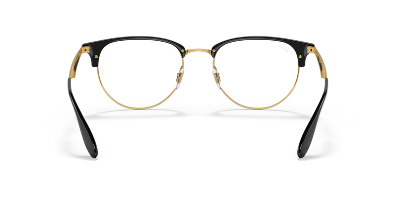 Ray-Ban RX6396 in Black On Gold / Clear (5784) - Alternate View