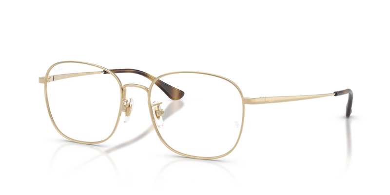 Ray-Ban RX6418D in Pale Gold - Front View