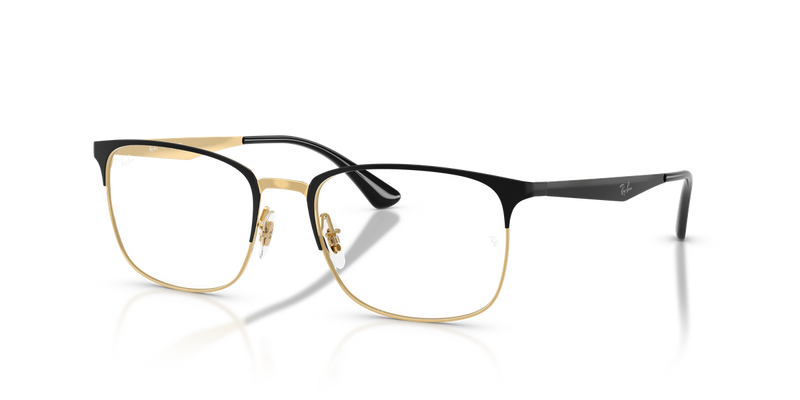 Ray-Ban RX6421 in Black & Gold - Alternate View