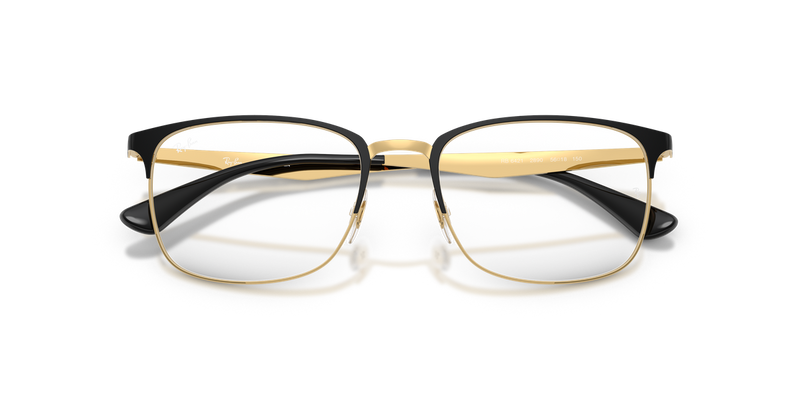 Ray-Ban RX6421 in Black & Gold - Alternate View