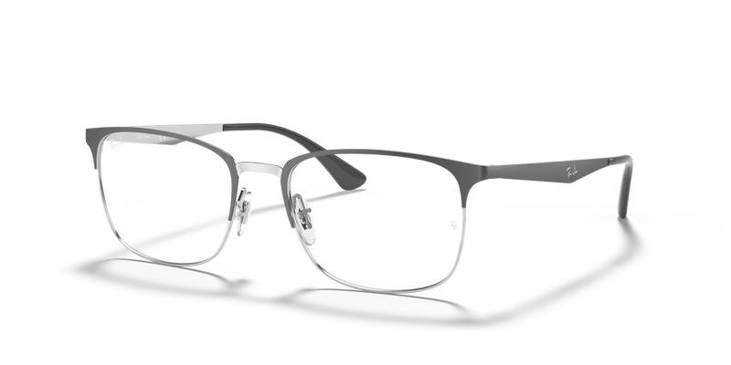 Ray-Ban RX6421 in Grey On Silver - Alternate View