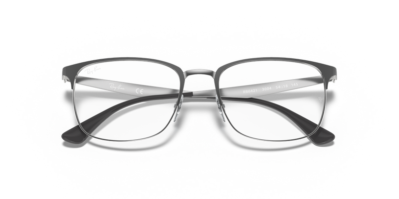 Ray-Ban RX6421 in Grey On Silver - Alternate View