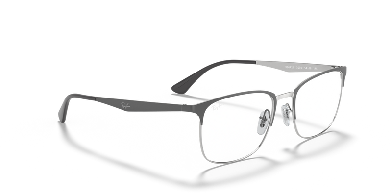 Ray-Ban RX6421 in Grey On Silver - Alternate View