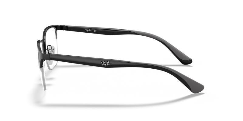 Ray-Ban RX6428 in Black / Clear (2995) - Back View
