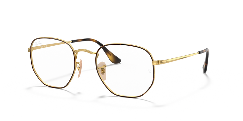 Ray-Ban RX6448 in Havana On Gold - Alternate View