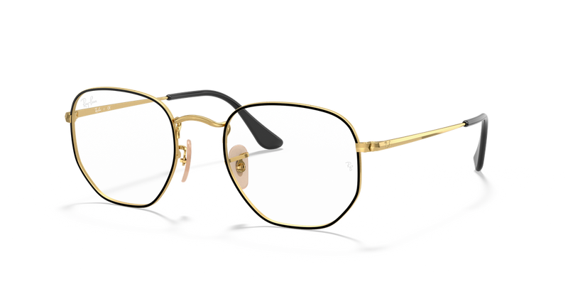 Ray-Ban RX6448 in Black On Gold - Alternate View