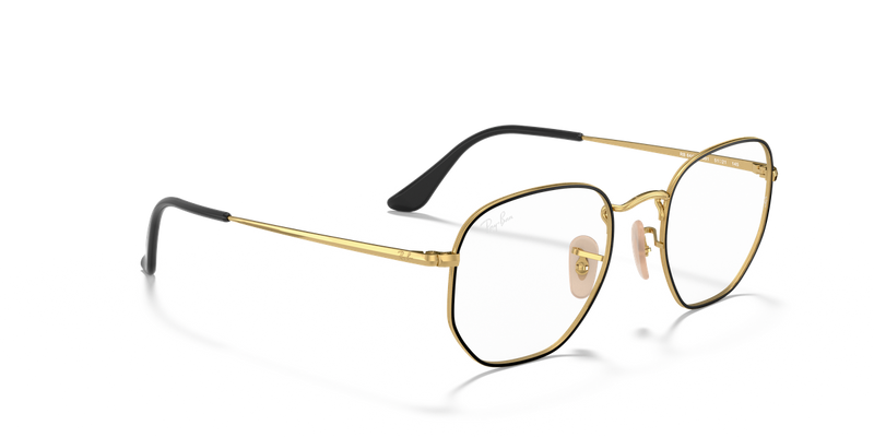 Ray-Ban RX6448 in Black On Gold - Alternate View
