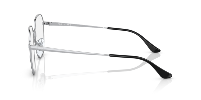 Ray-Ban RX6490D in Black On Silver - Alternate View