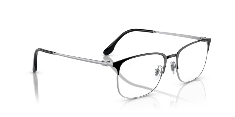 Ray-Ban RX6494 in Black On Silver - Alternate View