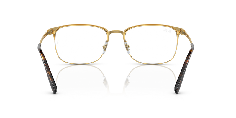 Ray-Ban RX6494 in Havana On Gold - Alternate View