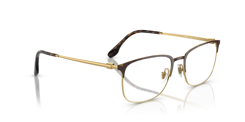 Ray-Ban RX6494 in Havana On Gold - Alternate View
